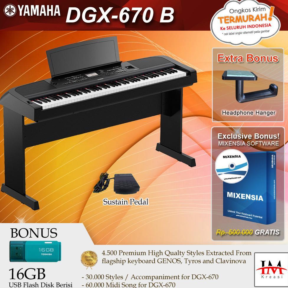 Yamaha DGX670 / DGX 670 Digital Piano (penerus DGX660 660)