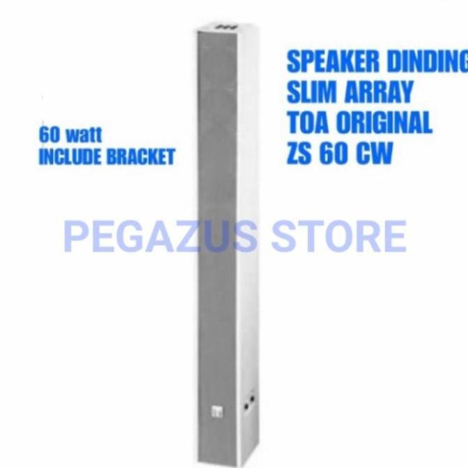 TERMURAH - TOA Speaker ZS-S60CW S 60CW 60W Original ZS S60 CW Slim Array