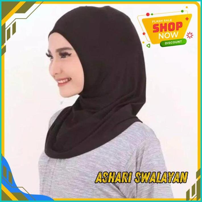 HIJAB MANSET BASELAYER OLAHRAGA KERUDUNG WANITA MUSLIM ISLAM JILBAB COSTUM LOKAL INDONESIA