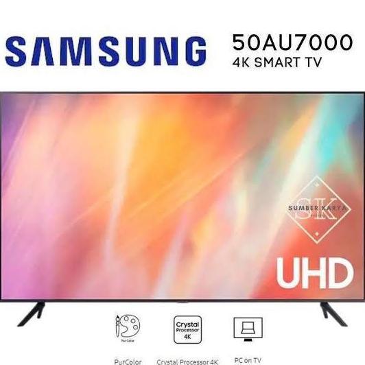 Terlaris Tv Samsung 50 Inch Au7000 Uhd Smart Tv