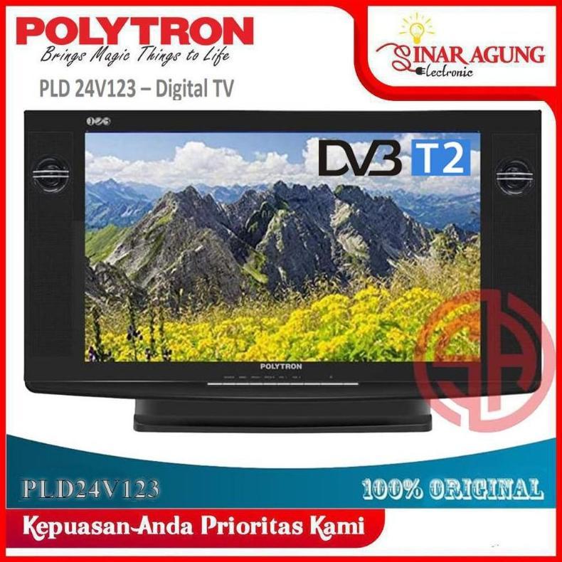 TV LED DIGITAL 24" TABUNG POLYTRON 24V123 SUPER BASS