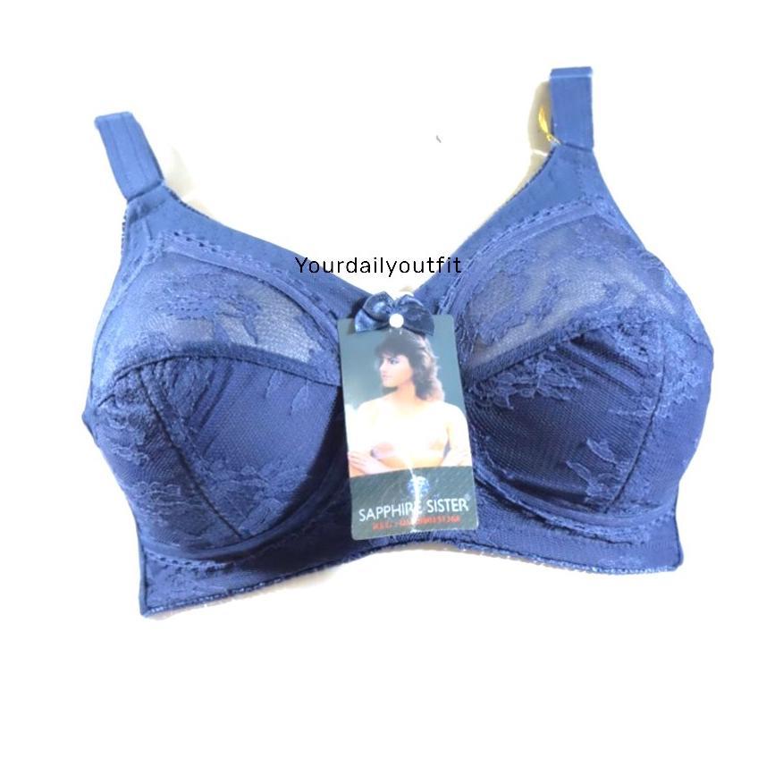 Bh Sister Sapphire Sister Bra Classic Tanpa busa dan Tanpa Kawat Original / BH Sister Orisinil