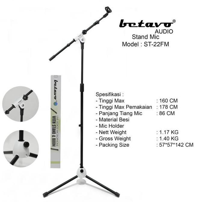 STAND MIC BETAVO ST 22 FM / ST22FM ORIGINAL BETAVO  STAND MIC