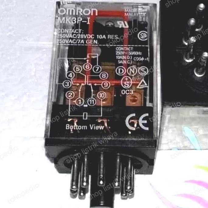 Relay OMRON MK3P MK3P - I 220V Kaki 11 Pin RESTOCK
