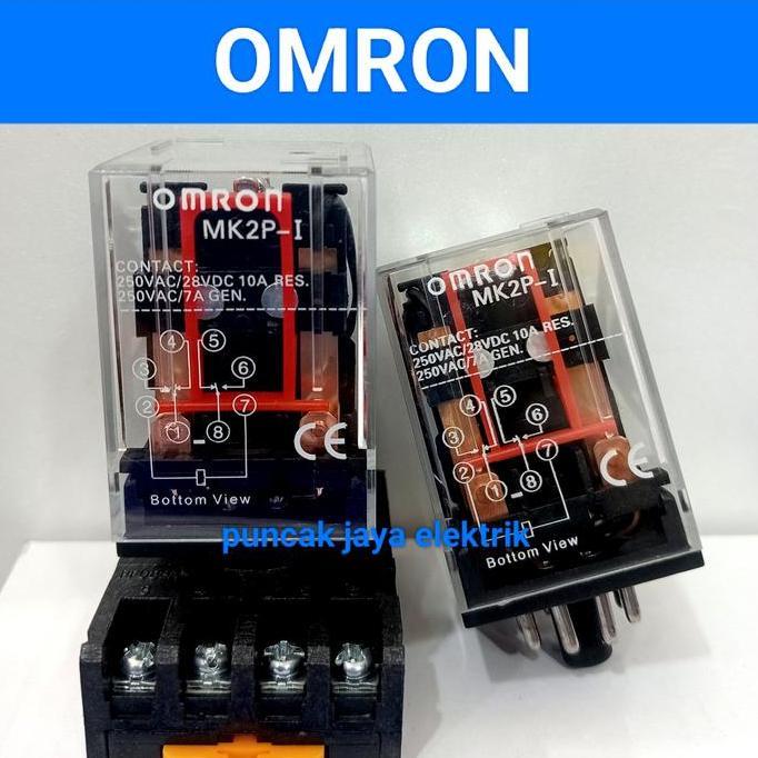 relay Omron mk2p/mk2p i 8kaki 24vac 10a/relay Omron/relay mk2p MURAH!