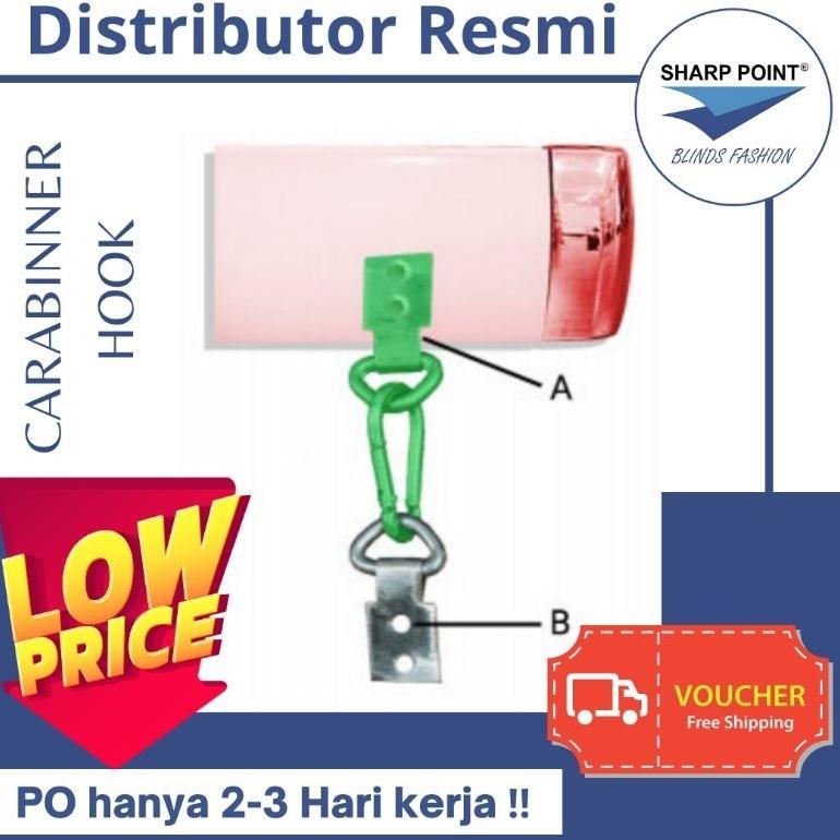 Carabiner Hook, Penahan Angin Roller Blind, Penahan Roller Blind