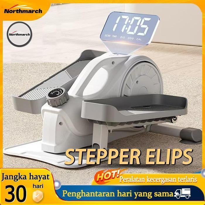 Northmarch Mesin Elips Stepper Alat Fitness Rumah Sepeda Bike Ellips Mini Stepper Portable Alat Olah