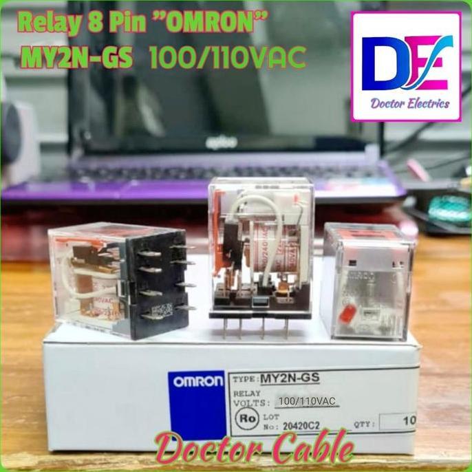 OMRON RELAY MY2N-GS MY2N GS 100-110VAC 100VAC 110VAC 110V 110V 8 KAKI TERBAIK