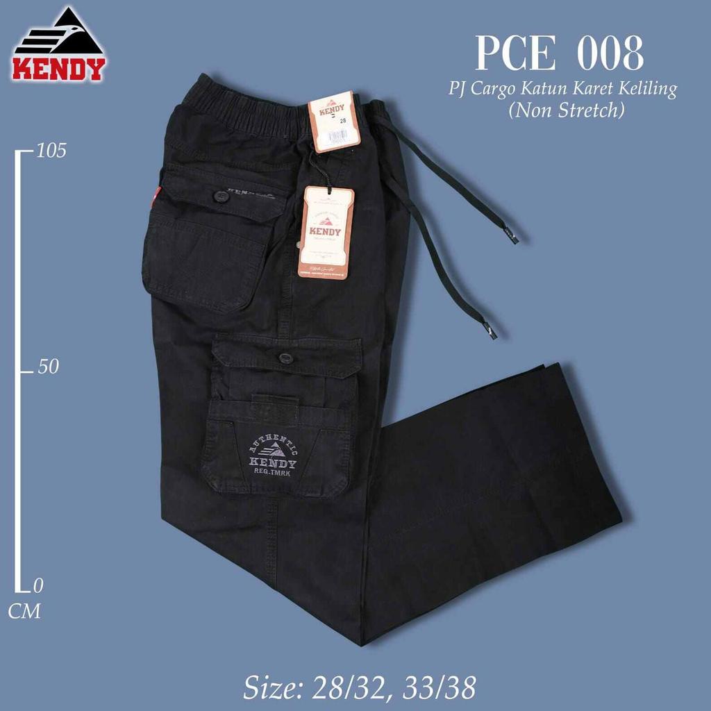 Murah Celana Kendy Cargo Panjang Hitam Kantong Bobok Rip (Lingkar Karet) Cpf