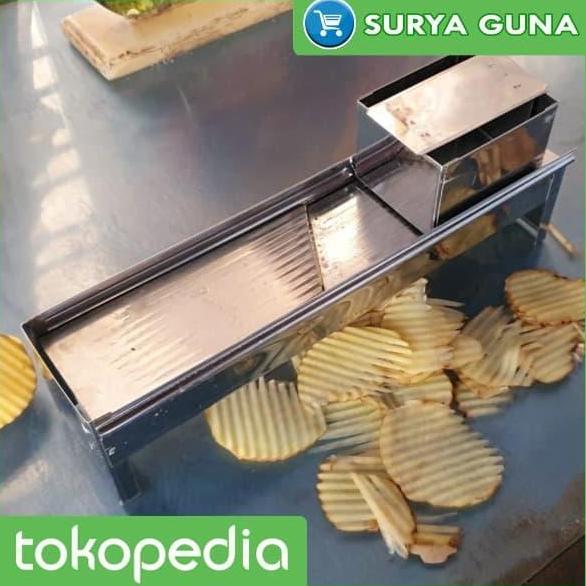 New- pasah keripik kentang alat keripik kentang stainless steel