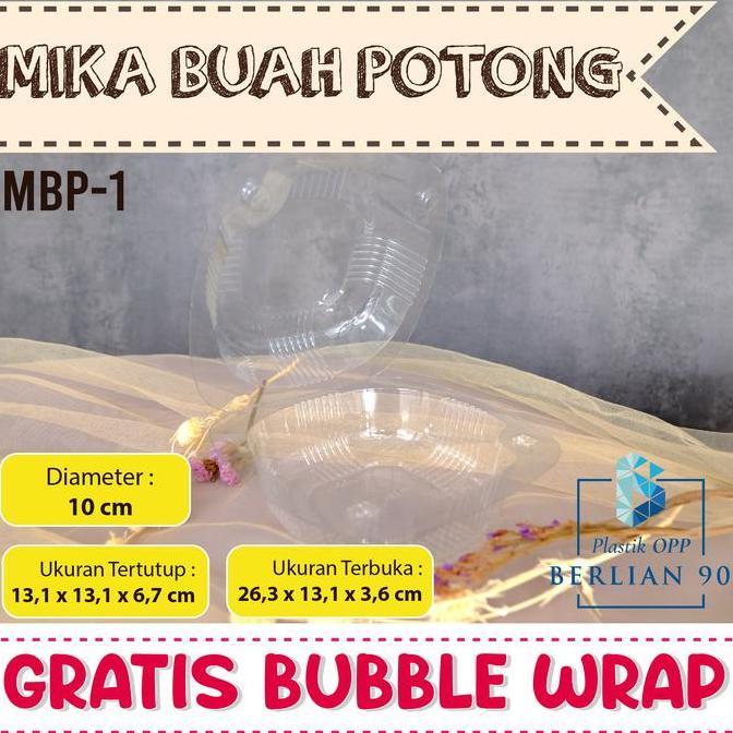 New- Mika Buah Potong Mika Burger Mika Bulat Kecil Mika Snack Bulat