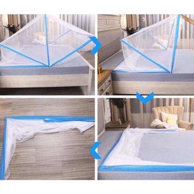 Kelambu Tempat Tidur 120 X 200Cm Semua Ukuran/Kelambu Kotak Lipat