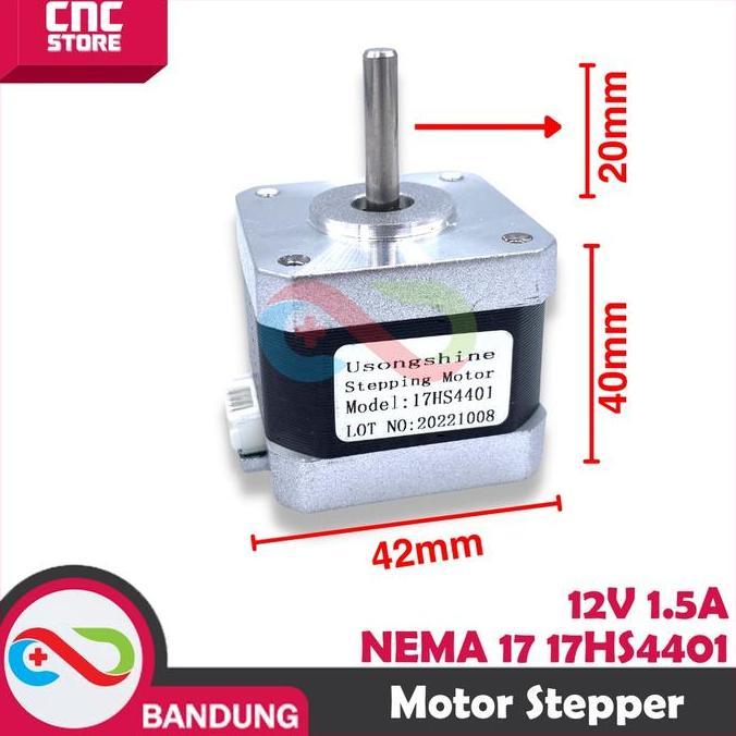 New- NEMA 17 17HS4401 STEPPER MOTOR 42-40MM 12V 1.5A PLUS KABEL