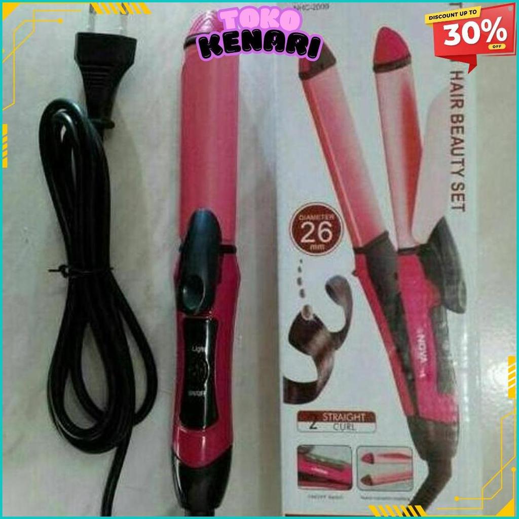 Catok Nova Mini 2In1 Type Nhc - 2009 - Catokan Pelurus Keriting Rambut Gratis Ongkir