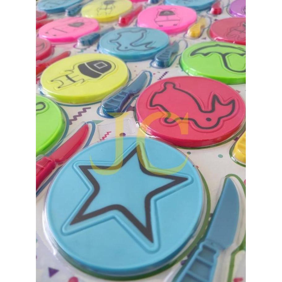 New- Mainan Anak Dalgona Candy / Mainan Squid Game Cake Potong Murah