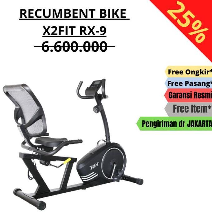 Terlaris Sepeda Statis X2Fit Recumbent Bike Rx-9 Static Homegym Olahraga Rumah