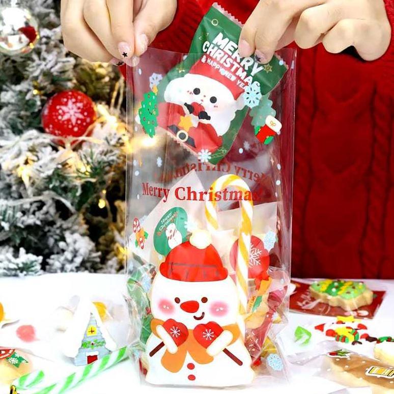 [Ecer] Plastik Snack Natal Lucu Bungkusan Hampers Souvenir Parcel Christmas Bags New