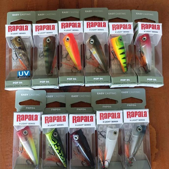 UMPAN CASTING RAPALA X-LIGHT POPPER FNP04 ORIGINAL