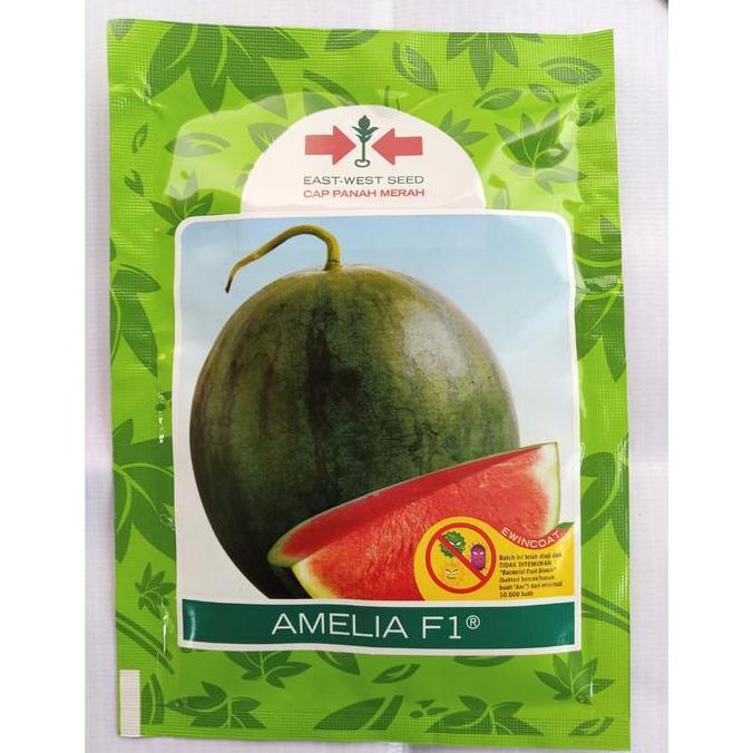 New- Benih AMELIA F1 (360 Biji) - Bibit Semangka Non Biji Cap Panah Merah