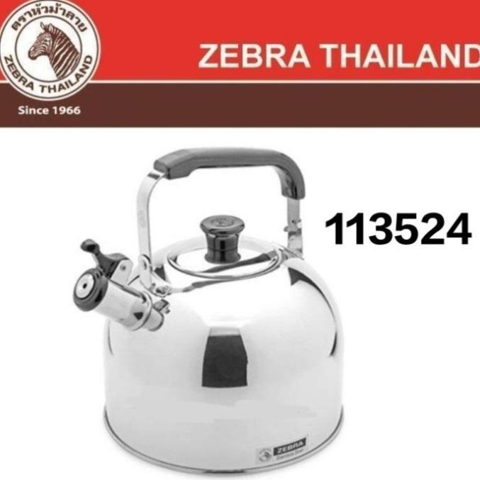 ZEBRA WHISTLING KETTLE 113524 /;Teko Ceret bunyi stainless 3,5 liter