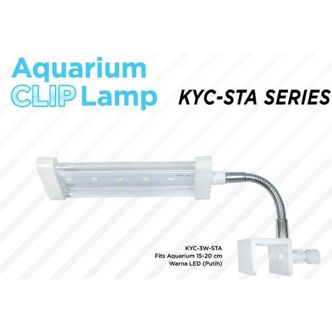 LAMPU JEPIT YAMANO/KIYOSAKI LAMPU AQUARIUM 3 WATT WARNA BIRU PUTIH LAMPU LED AQUARIUM LAMPU AQUASCAP