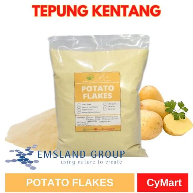 Emsland Group Tepung Kentang Potato Flakes Emsland Jerman 1 Gram Solu Hemat Dan Sehat Untuk Masakan 