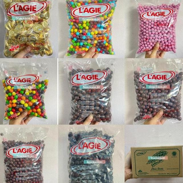 1Kg Lagie Chocolate Golden Coin Golden City Mini Compound Susu Febby Chocolate Isi Kacang Tanah Choc