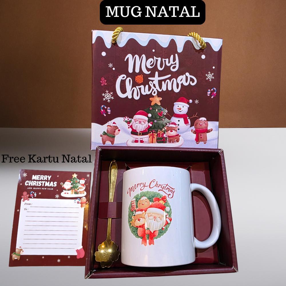 BANMOTSTORE HAMPERS NATAL Mug Set Premium / Kado Christams Mug Set / Hampers Natal Chistmas Mug
