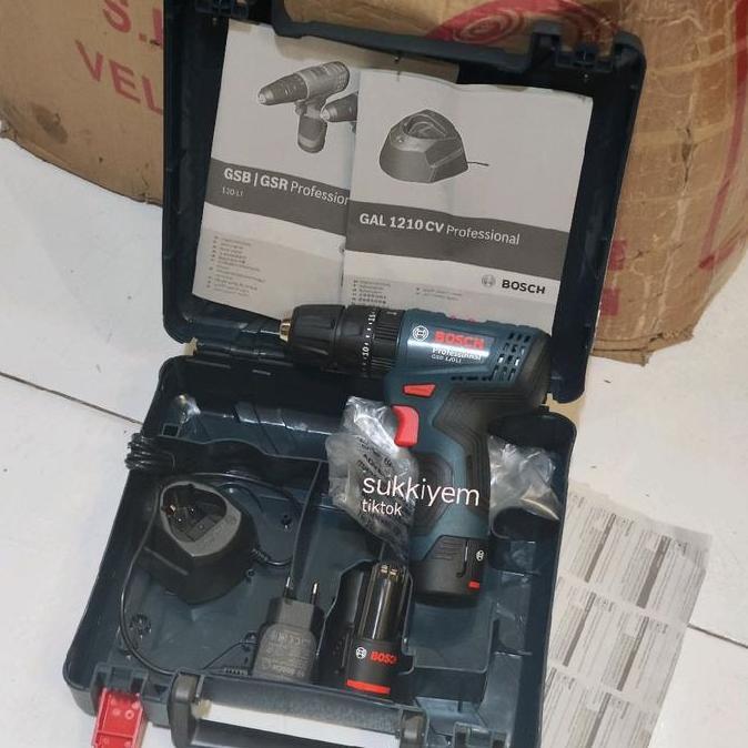 ~~~] Impact GSB120LI Mesin Bor 10 mm Cordless Bosch GSB120 LI Baterai Tanpa Kabel GSB 120