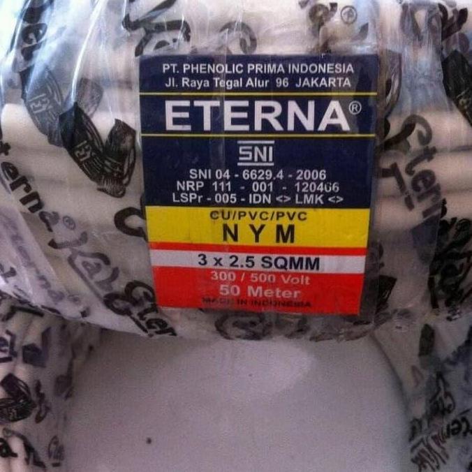 (:(:(:(] Kabel Listrik Eterna NYM 3X2.5