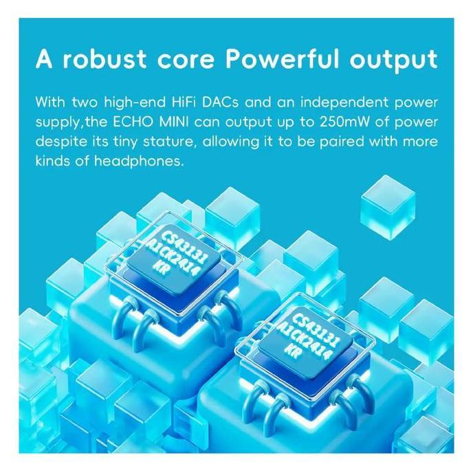 TERBARU Fiio SnowSky Echo Mini Portable Hi-Res Lossless Pure Music Player / Digital Audio Player / D