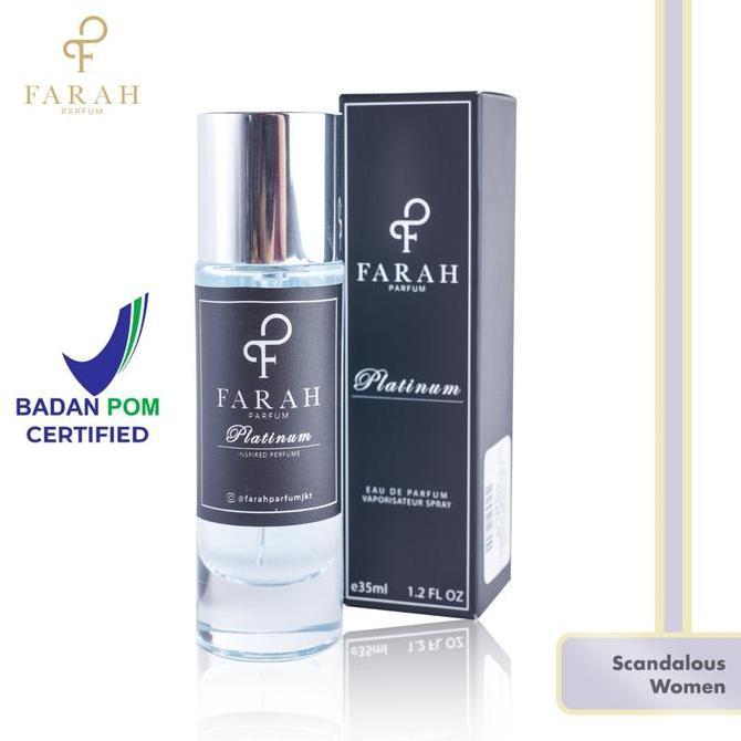 Farah Parfum Scandalous Women - Platinum - Parfum Wanita