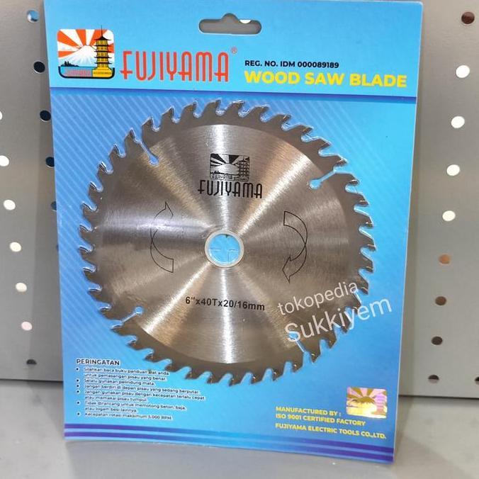 >>>>>] 6" x 40T Fujiyama Circular Saw Blade 6 Inch Mata Gergaji Potong Kayu