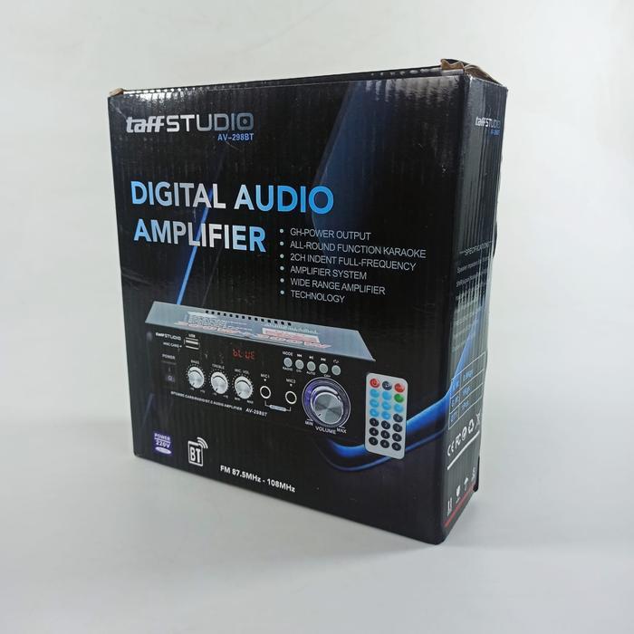 Taffstudio Bluetooth Eq Audio Amplifier Karaoke Home Theater Fm 600W - Original Dan Terpercaya