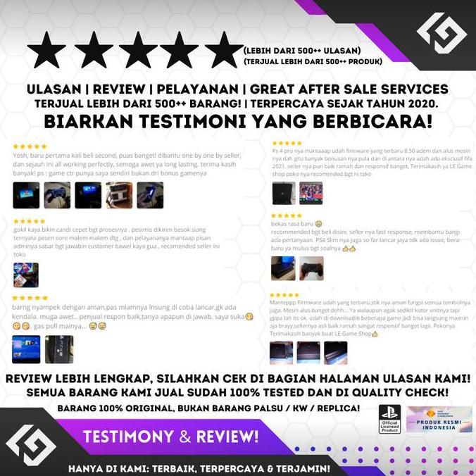 PS4 Slim 500GB Original Playstation PS 4 Garansi Panjang Free Games
