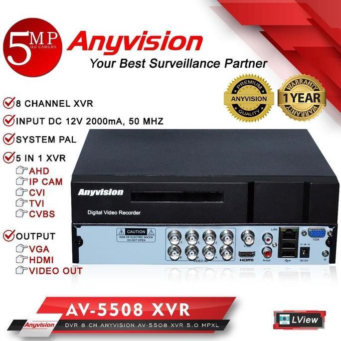 DVR AV-5508 XVR 8Channel AnyVision