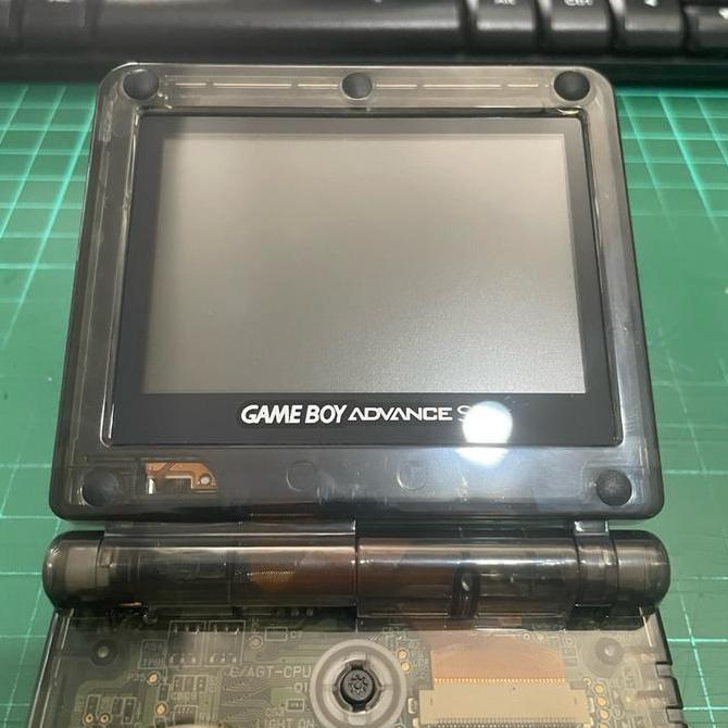 Gameboy Advance GBA SP 101 Full Clear Black Nintendo