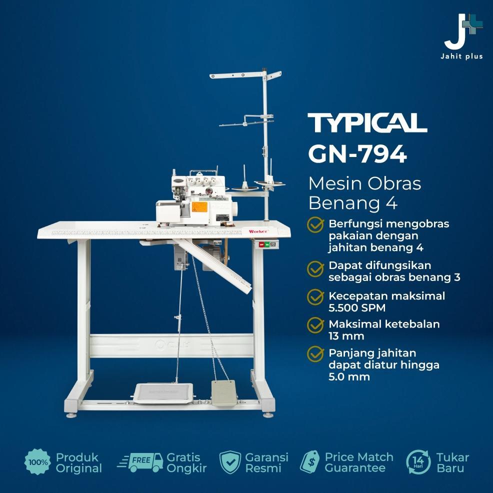 Mesin Obras TYPICAL GN794 / GN 794 - Obras Benang 4 Industrial Garmen