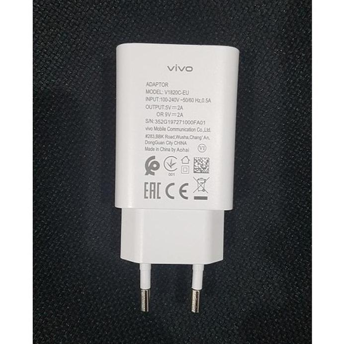 Ready VIVO Fast Charging Charger V1820C-EU + Micro USB Original 100%