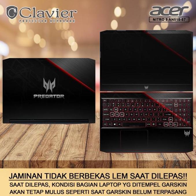 TERMURAH - Cover Garskin Laptop Acer Nitro 5 AN515-57-52BQ 5534 921P 98VC Bening