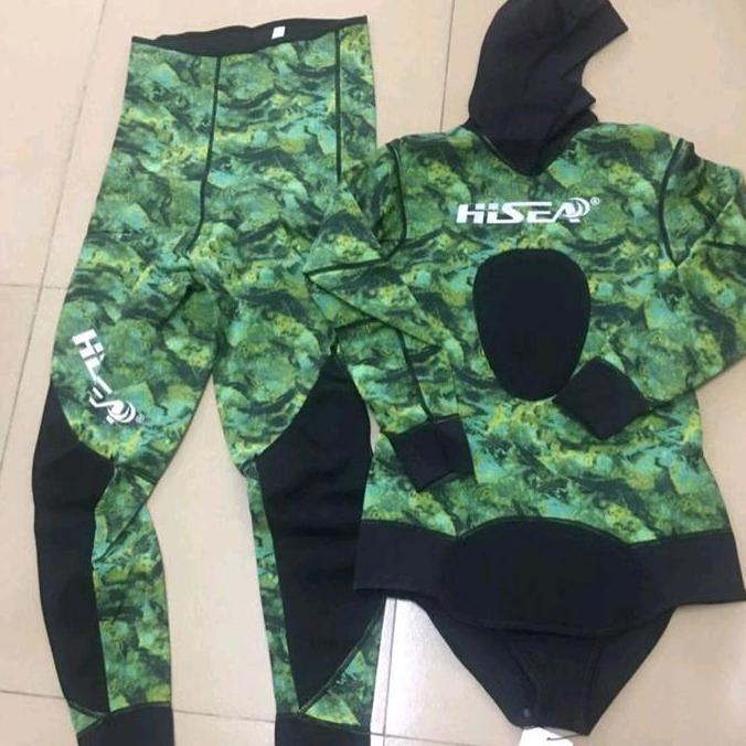 Murah Wetsuit HiSEA 1.5MM Yamamoto Open-Cell Wetsuit Anti-Jellyfish Pakaian Selam Pria Untuk Scuba D