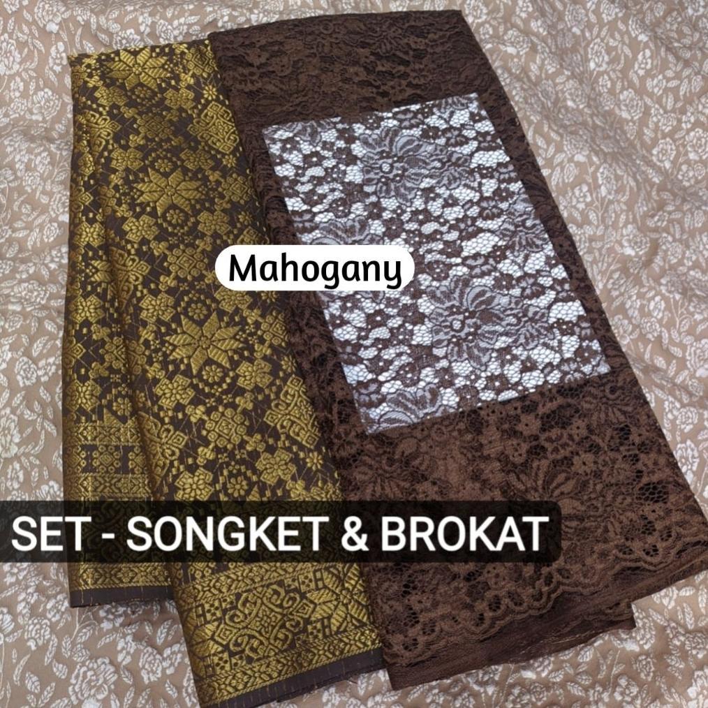 SET - PAKET BRIDESMAID KAIN SONGKET & BROKAT MEWAH - Paket kebaya bridesmaid, Set kebaya songket