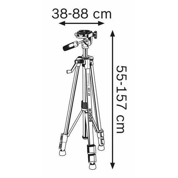 Tripod Bosch Bt 150-5/8 / Tripod Mesin Laser  Sale