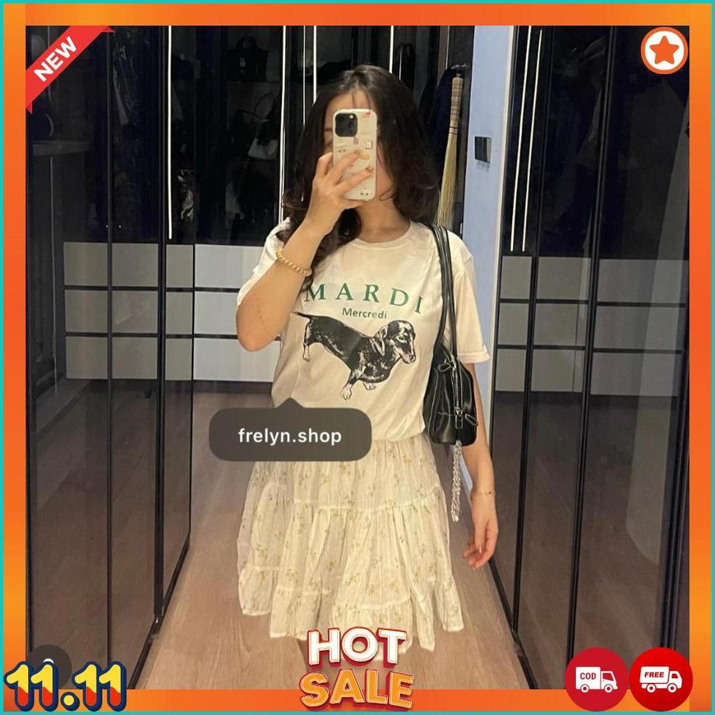 Mardi Blackdog Putih L Baju Kaos Tshirt Tumblr Tee Bangkok Bkk Thailand Korea Oversize Jumbo Cod