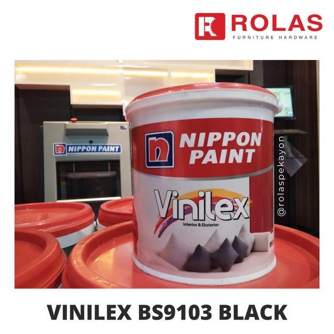 Cat Nippon Paint/ Cat Vinilex Bs9103 Black / Cat Hitam Vinilex 5 Kg !!! Sale