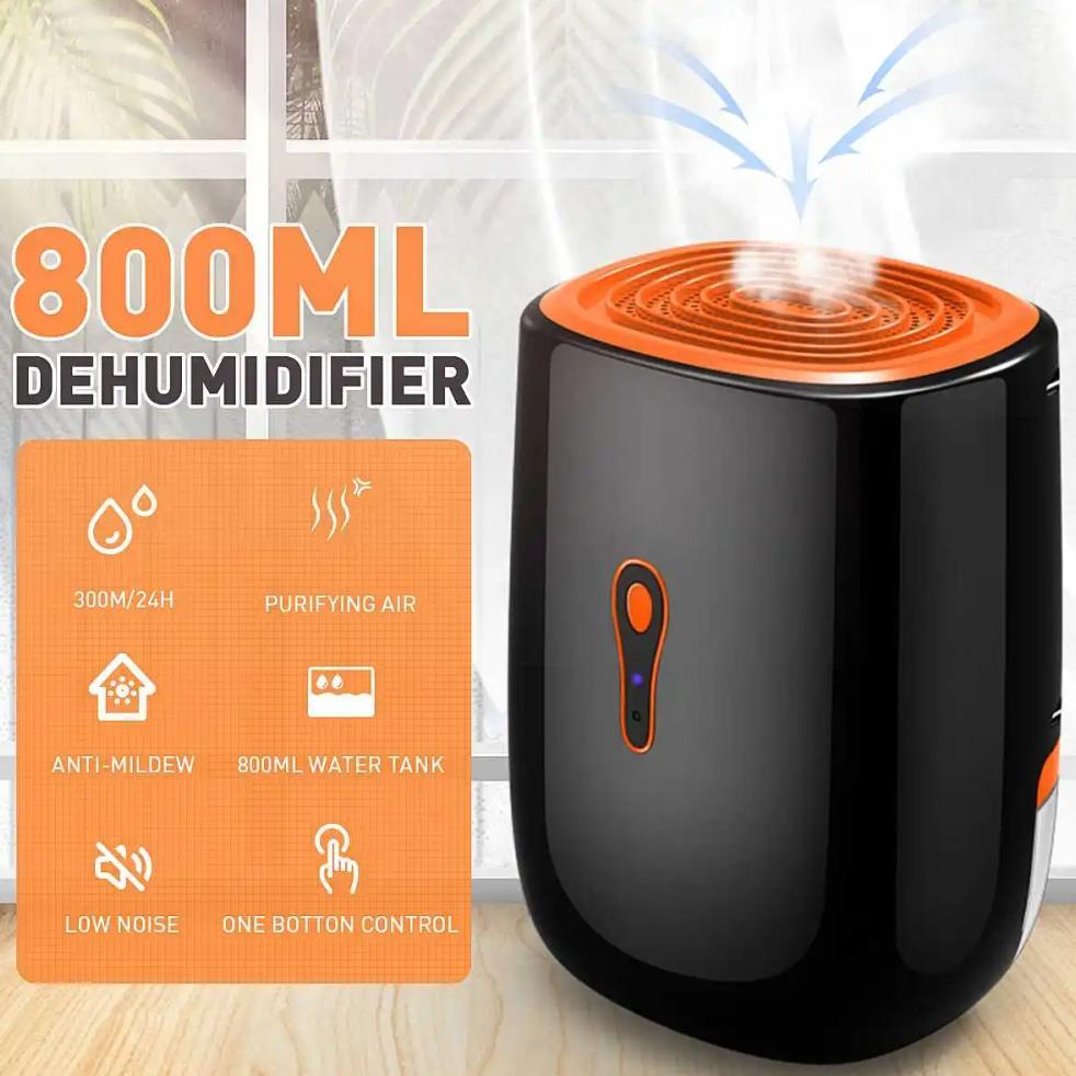 YANGZI Dehumidifier 2in1 Moisture Absorber Portable Low Noise 800ml - VS-DH07