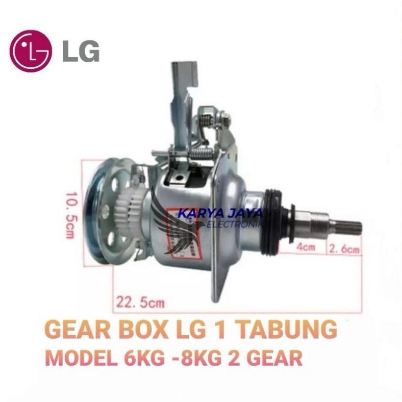 b1baylamon - gearbox mesin cuci lg 1 tabung 7-8kg turbo drum