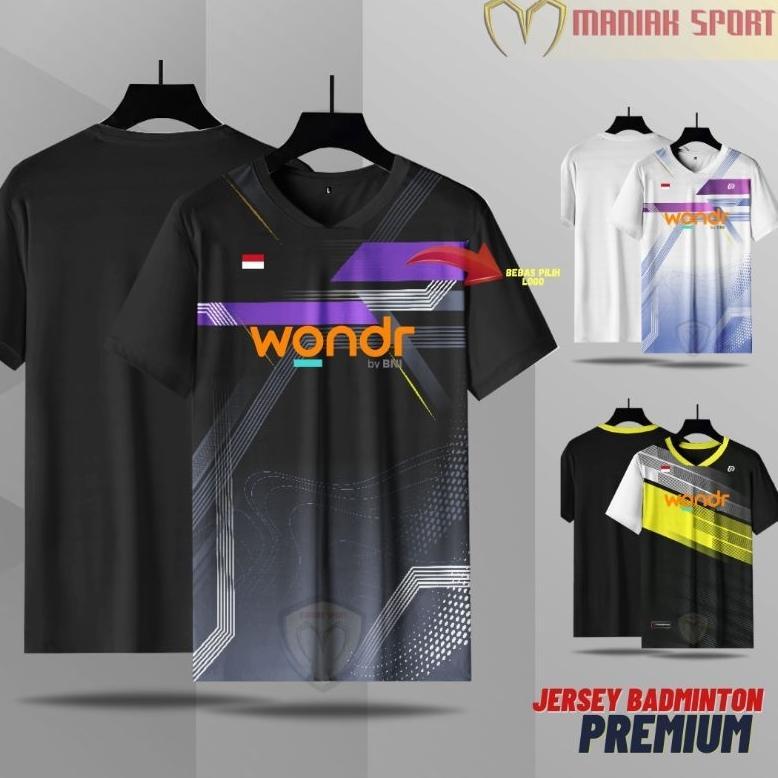 FREE SABLON NAMAKAOS BADMINTON BAJU BULUTANGKIS AGO ULTRON WOLVERINE JERSEY BADMINTON PRINTING PREMI