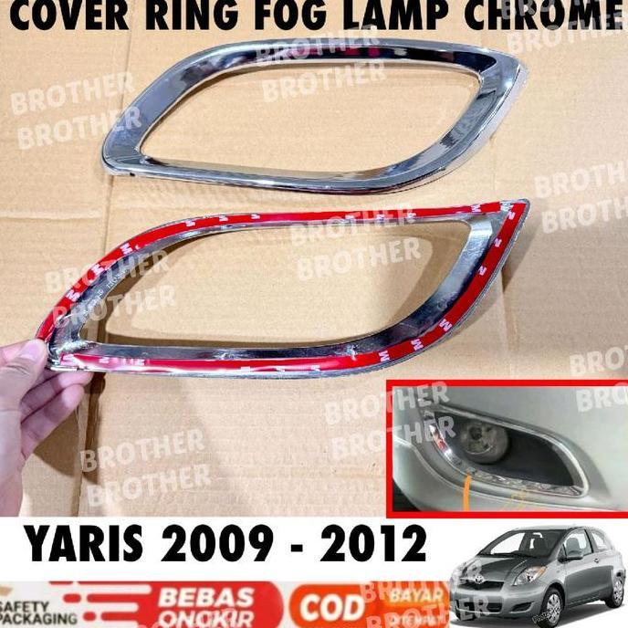 Sale Cover Fog Lamp Yaris 2009 2010 2011 2012 Ring Foglamp Chrome