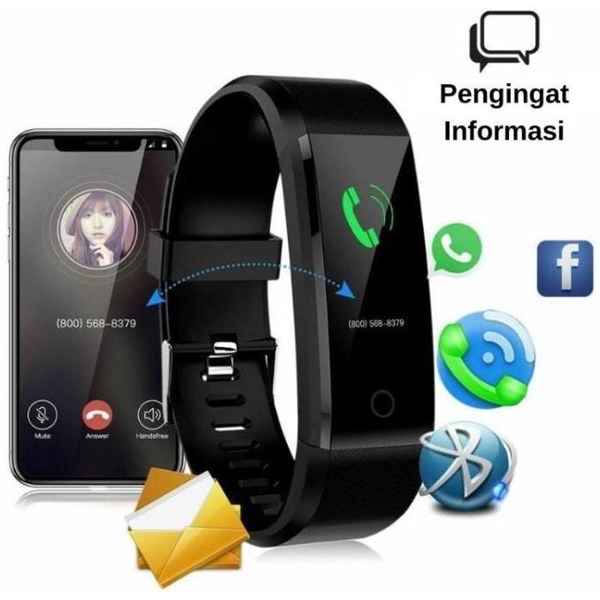 Jam Gelang Pintar | SmartBand Cognos B11 Smartwatch Heart Rate Monitor LUIS